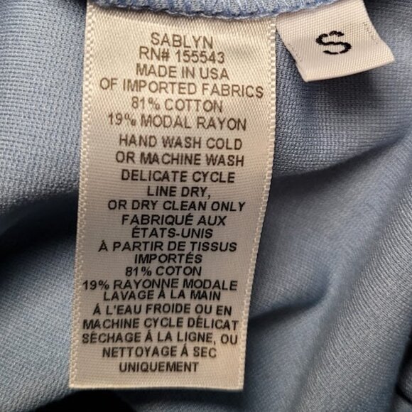 SABLYN BAILEY PINTUCK FLAIR LEGGING in Gemini Blue S - Picture 8 of 8